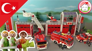Playmobil Türkçe Anaokulu İtfaiyeyi Ziyaret Ediyor - Hauser Ailesi
