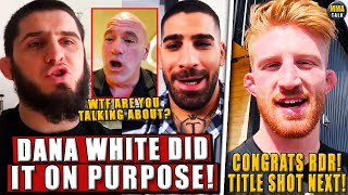 Islam Makhachev REACTS to Ilia Topuria TAKING His P4P #1 SPOT; HUMBLE Bo Nickal REACTS to RDR'S win