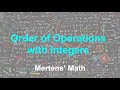Mastering Order of Operations with Integers