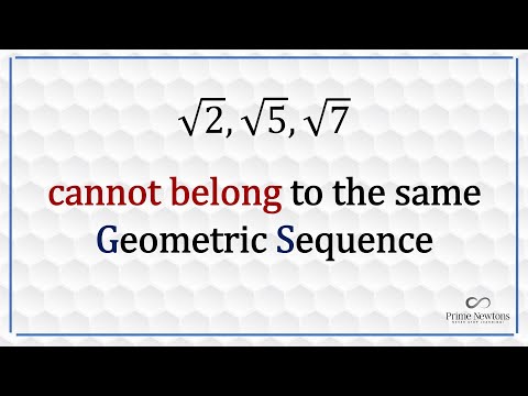 sqrt2, sqrt5 and sqrt7 cannot be terms of the same geometric progression.