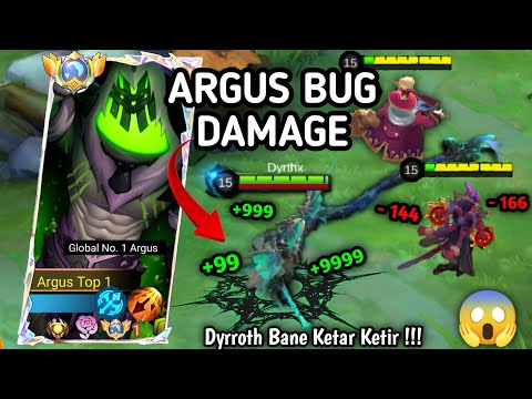 ARGUS BUG DAMAGE !!! 😱 MUSUH LANGSUNG KETAR KETIR 🥱 - MLBB #video #mobilelegends