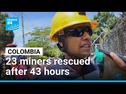 YouTube video thumbnail: 23 Colombian Miners Rescued After 43 Hours Trapped in Gold Mine 