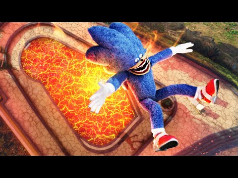 GTA 5 Shin Sonic • Epic Jumping into Lava Pool! (Shin Sonic Tapes)