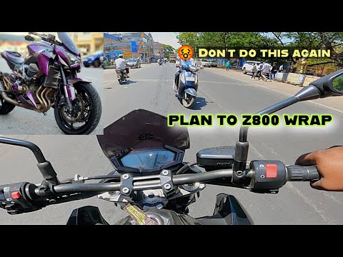 Z800 Ena color Wrap panlam guyz ✅💜 Part 2 Soon 💚 @ktmdhana