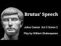 Brutus's Speech Analysis