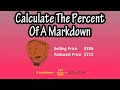 Calculating Markdown Percentages