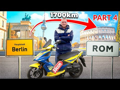 1700km von BERLIN nach ROM mit 50ccm Roller! Das große Finale!