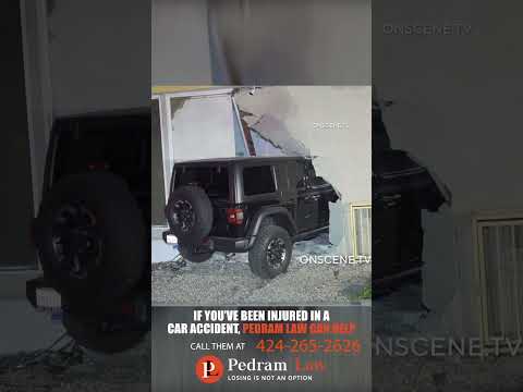 Driver Injured After Crashing into Building