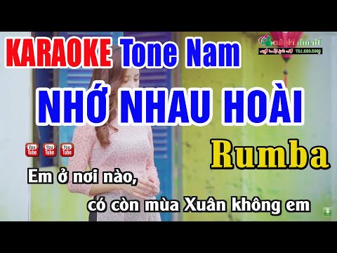 Nhớ Nhau Hoài KARAOKE Tone Nam Style Rumba Ngân Ngân – Nhạc Sống Thanh Ngân