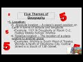 Exploring the Five Themes of Geography