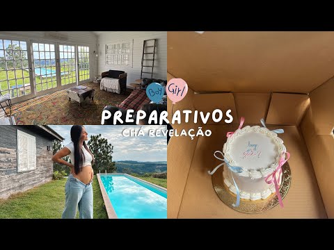 CHEGOU O DIA DO NOSSO CHÁ REVELAÇÃO | PREPARATIVOS, PEGAMOS O BOLO, ALUGAMOS UMA CABANA 🏠🤍