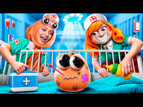 Ziekenhuis POU! Ziekenhuis voor Helden van Videogames! Poppy Playtime in het Echte Leven!