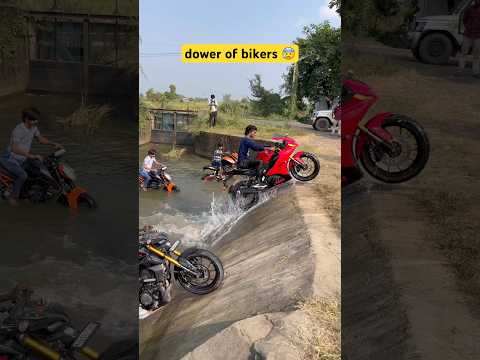 Power of bikers 😰 #youtubeshorts #automobile #bickelover #ktmbike #bikelife #viralvideo #r15