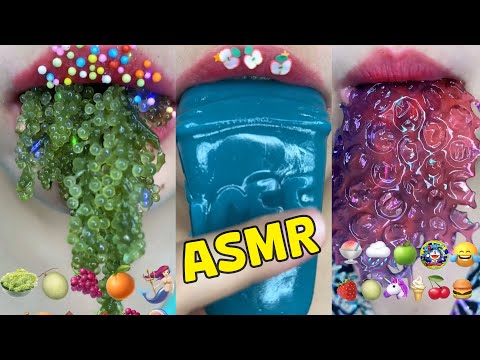 asmr MINUTES DELICIOUS LOLLIPOP ICE CREAM RAINBOW CANDY TIKTOK EMOJI COMPILATION eating sounds