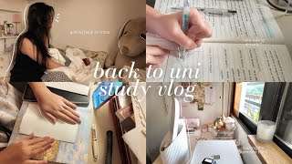 back to uni study vlog 📝 getting back on track & starting the semester right!