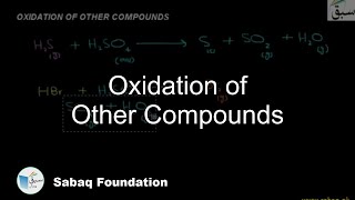 Oxidation of Other Compounds