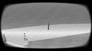 OOTP25 with new Black and White TV filter.  Washington at Yankees, April 1955.