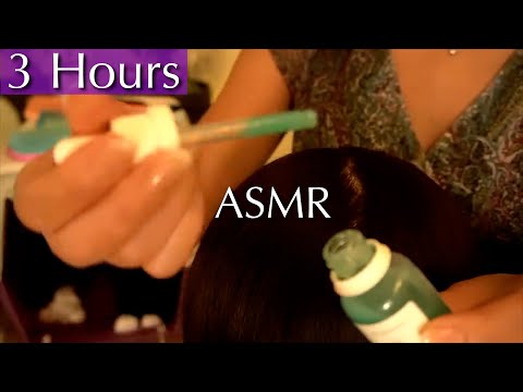 Enjoy a Relaxing Night of Pampering with Scalp Serum🌙  3 Hours of ASMR Head Massage 🌟 No Talking