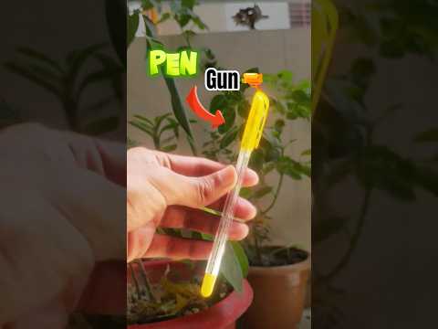 I Made a Toy Gun From a Pen #diy #gun #pencraft #artzarc