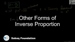 Other Forms of Inverse Proportion