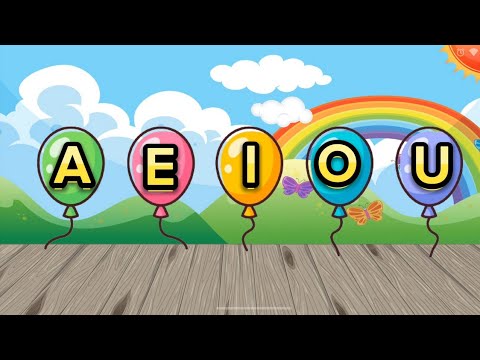 As vogais A E I O U| Vídeo educativo ensinando as vogais para as crianças