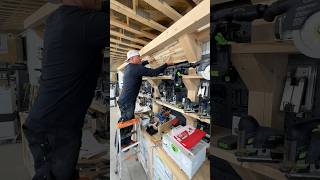 Slicing some butcher block for signs ​⁠on the @festool-canada STM 1800 workbench & TS 60 track saw