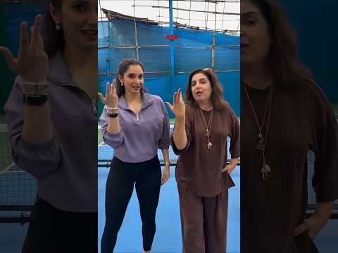😍 WOW #saniamirza and #farahkhan Follow the #thumakthumak #trend #shorts