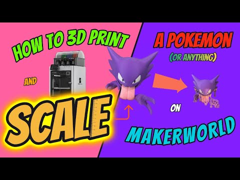 How I 3D Printed And Changed The Size Of A Pokemon On Makerworld!!!