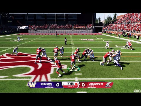 College Football 26 - Washington Huskies vs Washington State Cougars - Gameplay (PS5 UHD) [4K60FPS]