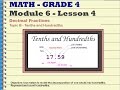 Understanding Decimal Fractions and Relationships
