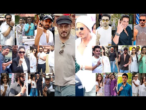 Shah Rukh Khan और Salman Khan, Ranbir, Akshay, Kartik, Shraddha समेत पहुंचे वोट डालने |Election 2024