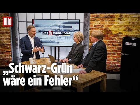 Christian Lindner: Machtoptionen und die Zukunft der FDP | BILD Wahl-Total Wahllokal