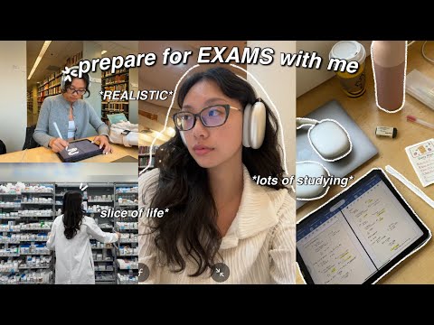 STUDY VLOG 📓 PRODUCTIVE & REALISTIC days preparing for EXAMS: long study days, self care & new nails