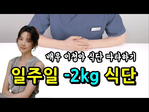 연예인 이청아 다이어트 식단 따라잡기 (일주일 -2kg 감량!)