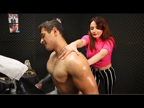 [ASMR MELEK] Chair; Hard Back Massage For Muscular Body