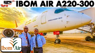 Ibom Air Airbus A220 Cockpit to 3 major Nigerian Airports