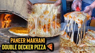Double Decker Paneer Pizza Loaded with Cheese | Ultimate Cheesy Delight | Food Vlog