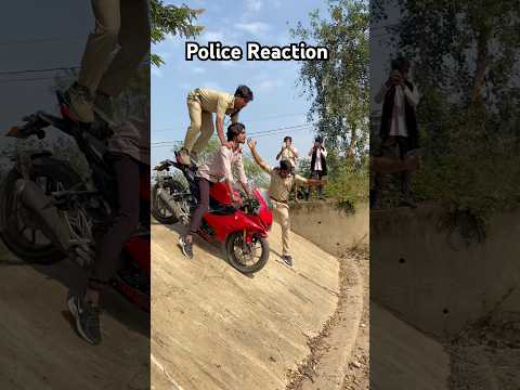Police vs Rider 😱☠️🤪 #rider #police #shorts #youtubeshorts #reels #video #bike #trendingshorts
