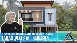 DESAIN RUMAH 10 X 18 METER I CIREBON - RUMAH MINIMALIS MODERN #rumah10x18meter #arsikajakarta