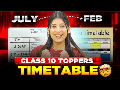 Start This Timetable + Time Management from July🤫Score 99% in Class 10📈 