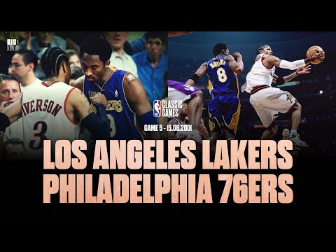 KOBE & SHAQ FACE À IVERSON ! Los Angeles Lakers - Philadelphia 76ers Game 5 2001 / NBA Classic Games