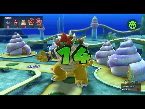 Mario Party 10 - Mario vs Wario vs Daisy vs Toadette vs Bowser - Whimsical Waters