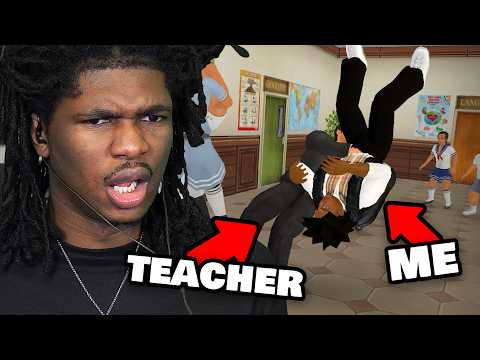 The Most Chaotic School Simulator Where Everyone Fights You?! (Old School) #1