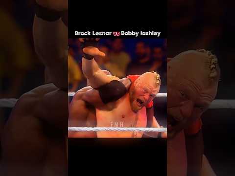 Every Brock Lesnar vs Bobby Lashley match #wwe #brocklesnar #bobbylashley