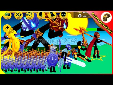 NEW TEAM UP MEGA BOSS FROZEN, FIRE, XIPHOS, SPEAROS x9999 Army | Stick War Legacy Mod | Animugen2048