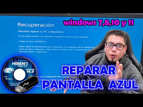 Reparar el Pantallazo Azul de Windows 7/8/10/11 con una USB y Hirens Boot CD