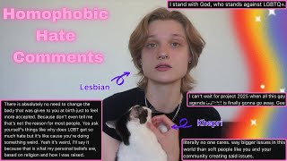 Reacting To Homophobic Hate Comments