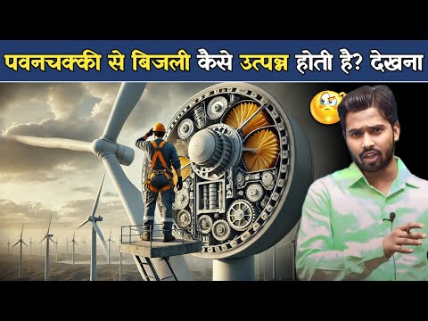 पवन चक्की से बिजली कैसे बनाया जाता है?| How is electricity produced from a windmill.?