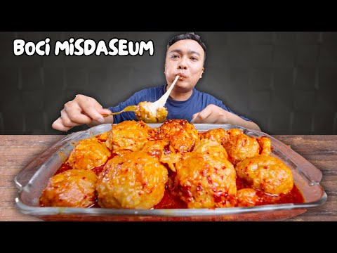 MUKBANG BAKSO URAT KUAH MISDASEUM ISI MOZARELLA LUMER‼️