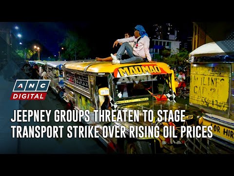 Jeepney groups threaten to stage transport strike over rising oil prices | ANC